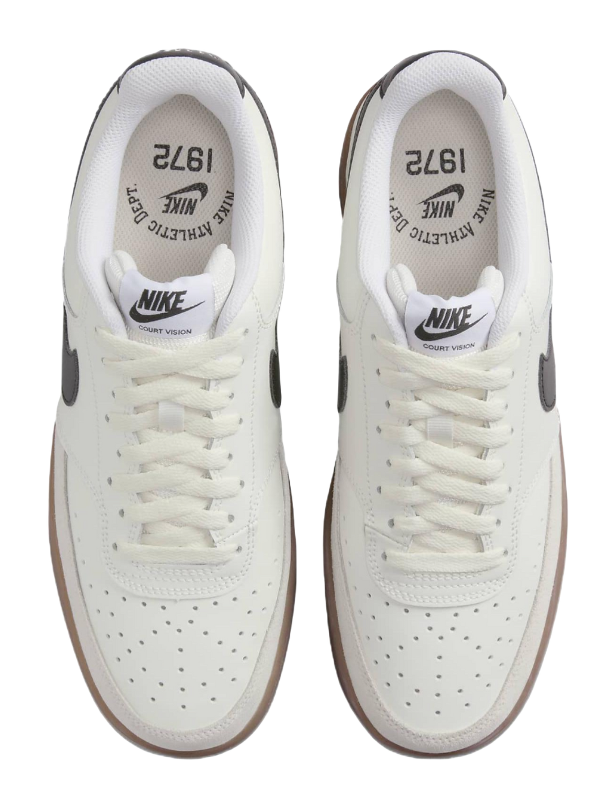 Nike Court Vision 1 Low White Black Gum  vjsneaker.com
