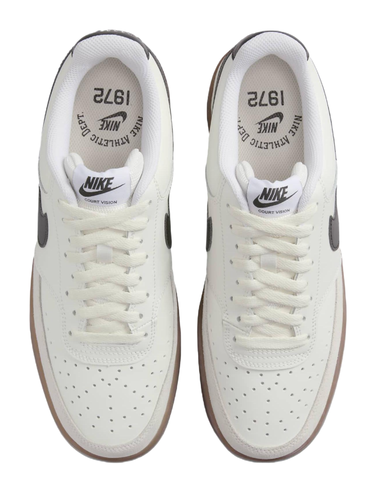 Nike Court Vision 1 Low White Black Gum  vjsneaker.com