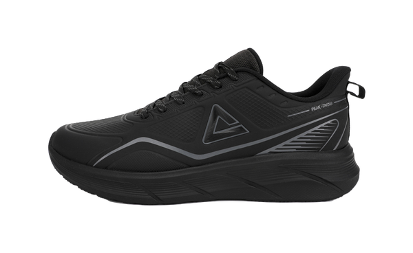PEAK State Pole Shock Absorbers Rebound Low top Casual Running Shoes Men's All Black 