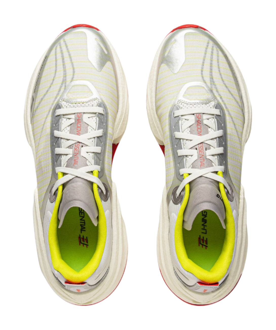 LiNing Shadow 3 ESSENTIAL Cushioning And Breathable Low top Casual Racing Running Shoes Men's Silver Gray 