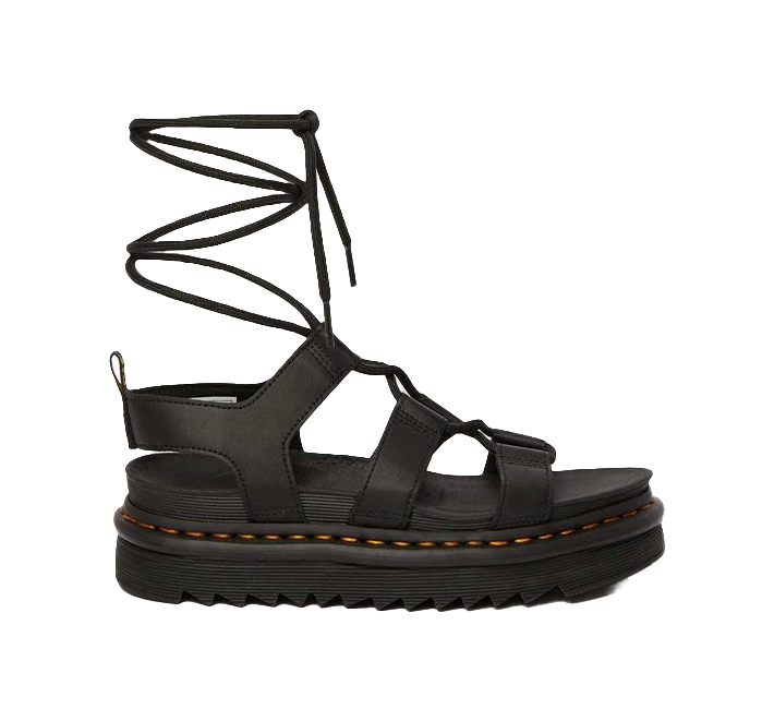 Dr.Martens Wmns Nartilla Gladiator Sandal Black Womens  vjsneaker.com