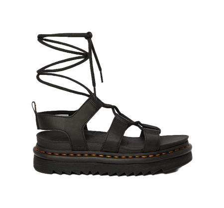 Dr.Martens Wmns Nartilla Gladiator Sandal Black Womens  vjsneaker.com