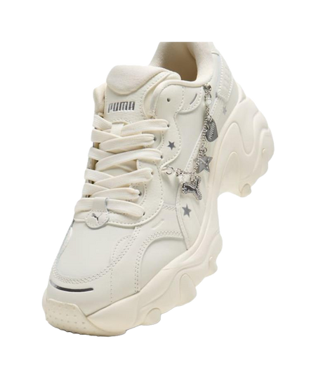 PUMA Pulsar Wedge Low Top Casual Shoes Womens Ecru  vjsneaker.com