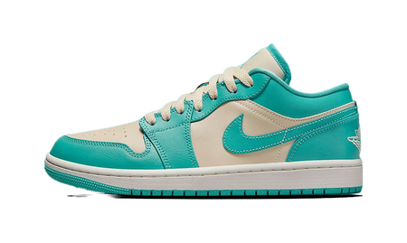 Air Jordan 1 Low Tropical Teal Sandy Beige Womens  vjsneaker.com
