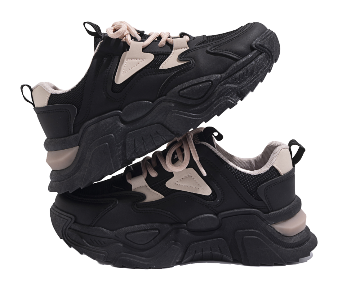 HUANQIU Casual Shoes Abrasion Resistant Breathable Coverage Height Increasing Thermal Low top Chunky Sneakers Women's 