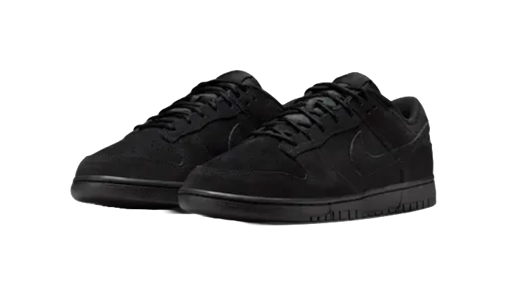 Nike Dunk Abrasion Resistant Low top Skateboard Shoes Unisex Black  vjsneaker.com