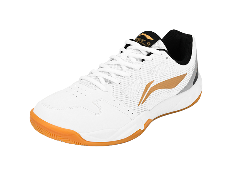 Li-Ning Light Feather Rocket Flash 2.0 "White/Gold" AYTT023-1 - Badminton Shoe Unisex