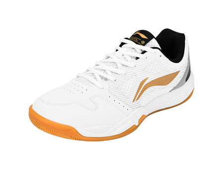 Li-Ning Light Feather Rocket Flash 2.0 "White/Gold" AYTT023-1 - Badminton Shoe Unisex