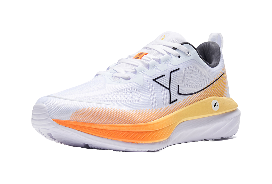 XTEP Cloud DC Anti Slip Wear Resistant Low Top Casual Running Shoes Men's White Orange 