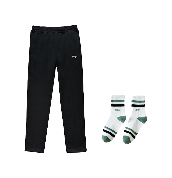 LiNing Knitted Sports Pants Mens Black  VJSNEAKER