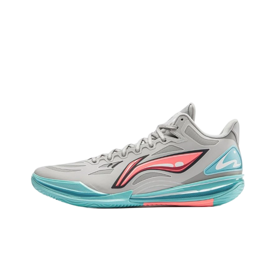Li-Ning Liren 7 "Manuscript" ABAW043-16 - Low Basketball Shoe Unisex Grey Blue
