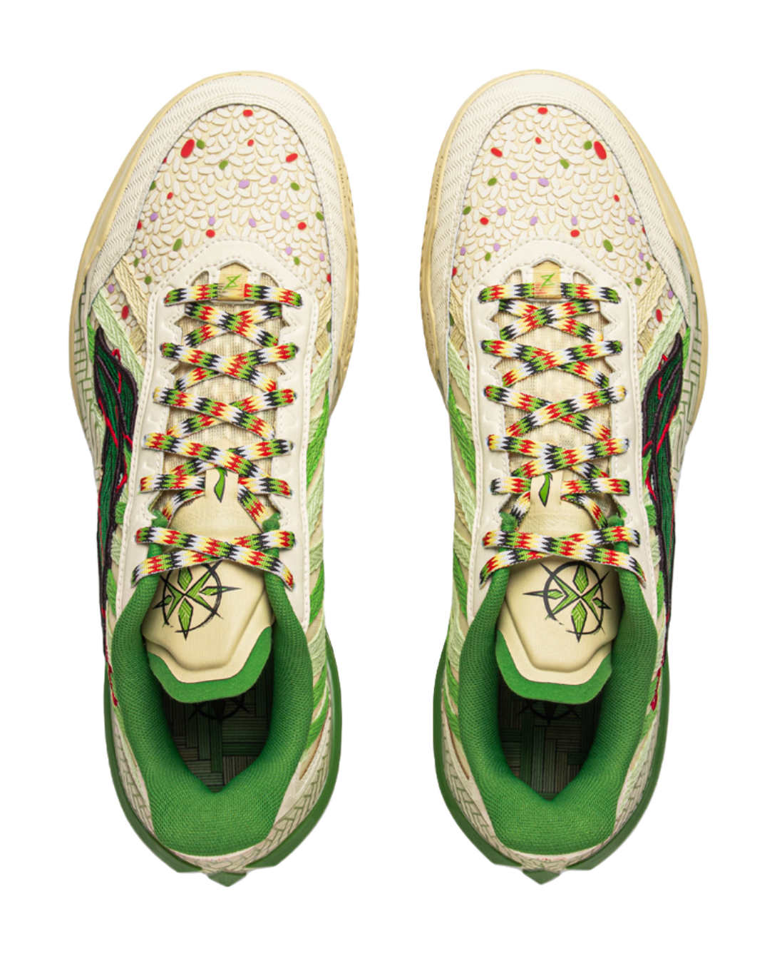 LiNing Blade 5 V2 Shock Absorbers Slip Resistant Breathable Low Top Basketball Shoes Mens Green  VJSNEAKER