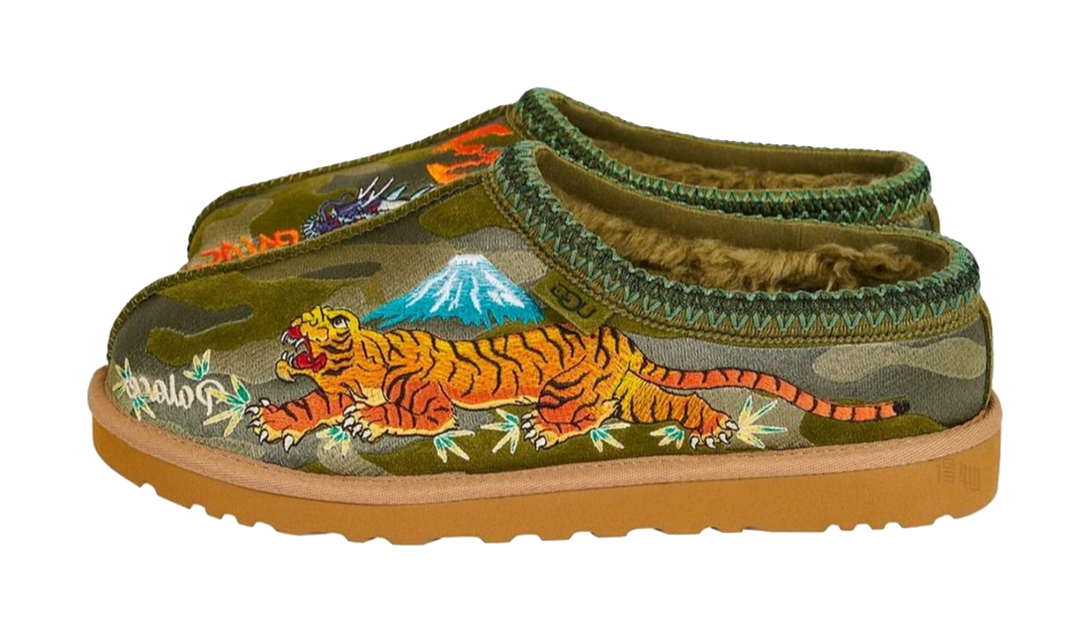 UGG Tasman Slipper Palace Burnt Olive Camo  vjsneaker.com