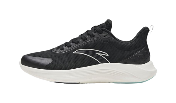 Anta Shock Absorbers Slip Resistant Abrasion Resistant Low top Casual Running Shoes Men's Black White 