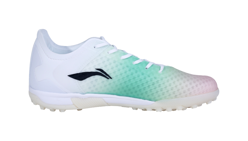 LiNing Low top Soccer Shoes Orange Green White Kids  VJSNEAKER