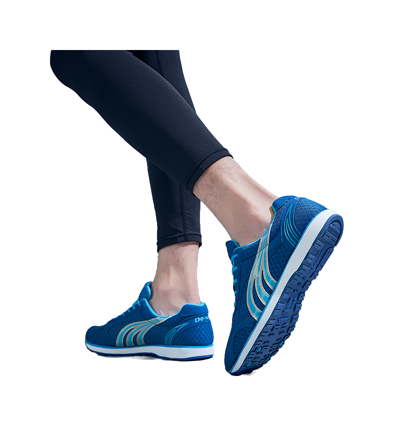 DO WIN Durable Breathable Low Top Running Shoes Unisex Blue 