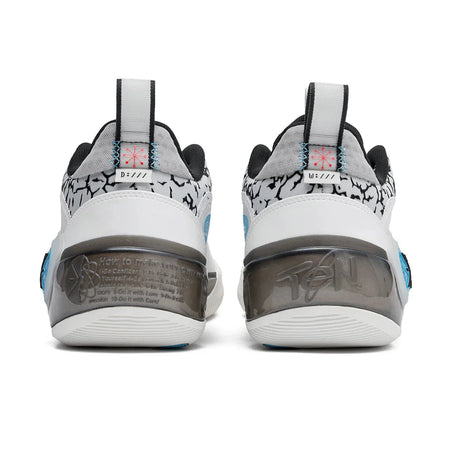 Li-Ning Way of Wade 10 (WOW10) Low 'Black Flash' ABAS083-18 - Basketball Shoes Unisex White/Black/Blue