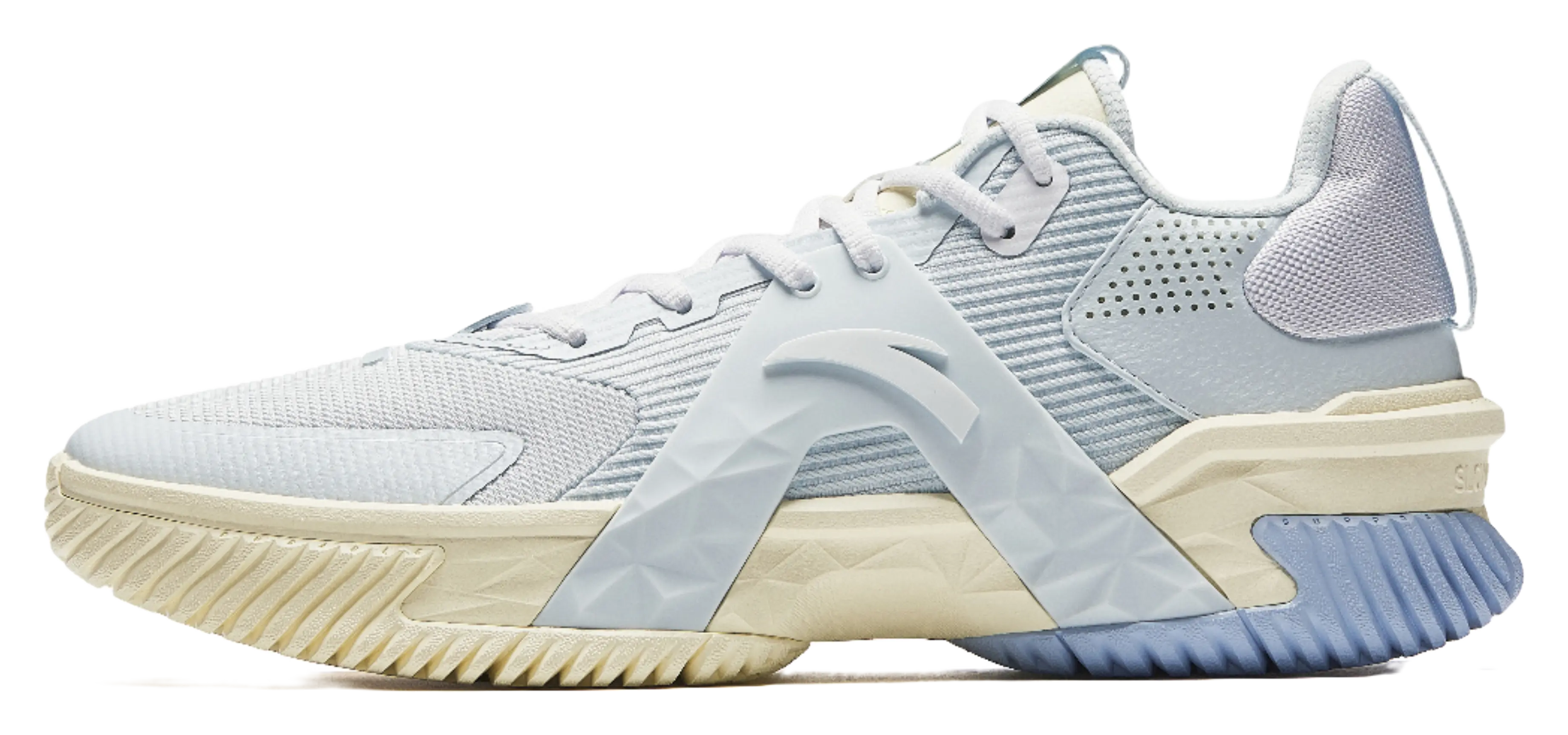 ANTA Airspace 5 Basketball Shoes Mens Low top Light Mist Gray/Anta White  vjsneaker.com