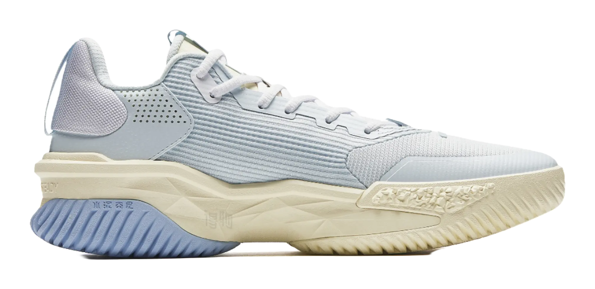 ANTA Airspace 5 Basketball Shoes Mens Low top Light Mist Gray/Anta White  vjsneaker.com