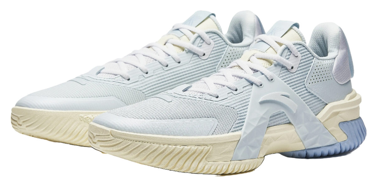 ANTA Airspace 5 Basketball Shoes Mens Low top Light Mist Gray/Anta White  vjsneaker.com