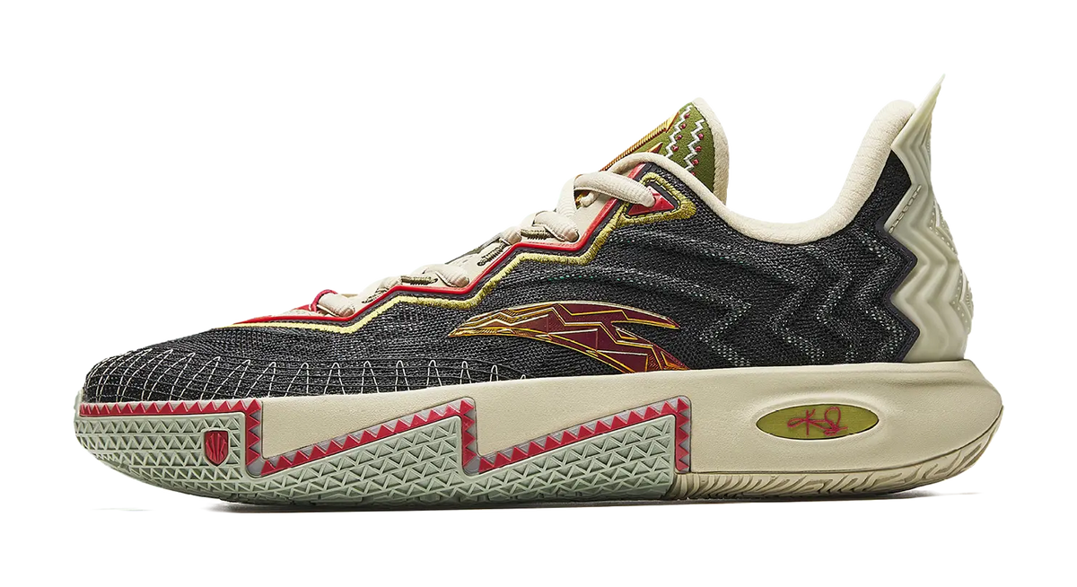 ANTA KAI 2 Kyrie Irving "Clutch" "Black Ice" - Basketball Shoes Men's Gray Beige  vjsneaker.com