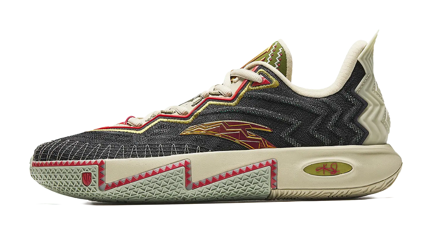 ANTA KAI 2 Kyrie Irving "Clutch" "Black Ice" - Basketball Shoes Men's Gray Beige  vjsneaker.com