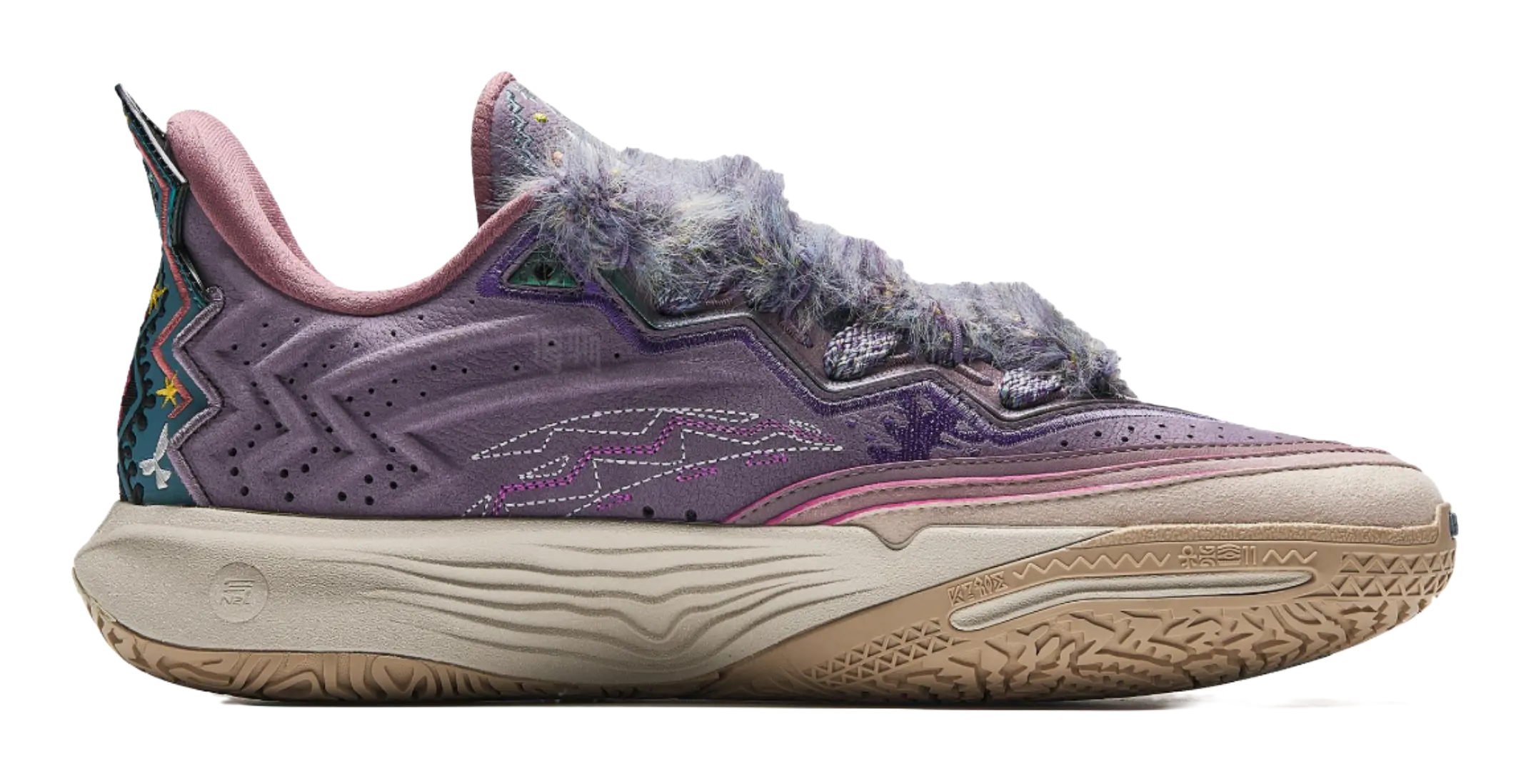 ANTA KAI 2 "Artist On Court" - Basketball Shoes Mens Gray Purple Blue  vjsneaker.com