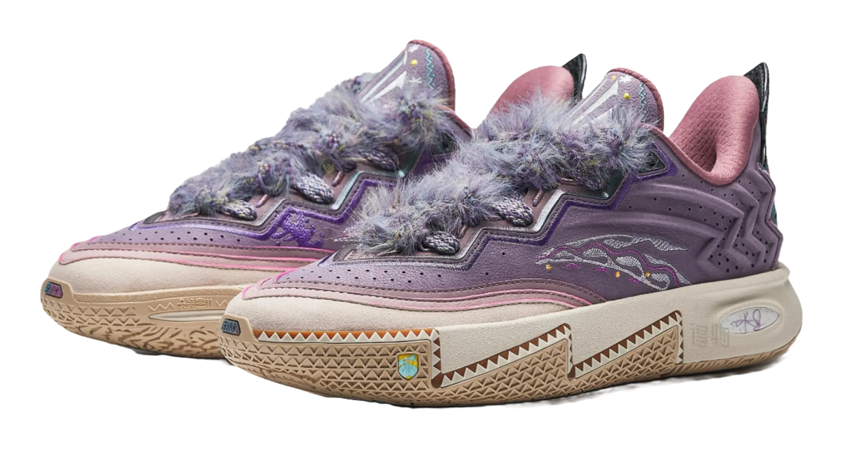 ANTA KAI 2 "Artist On Court" - Basketball Shoes Mens Gray Purple Blue  vjsneaker.com