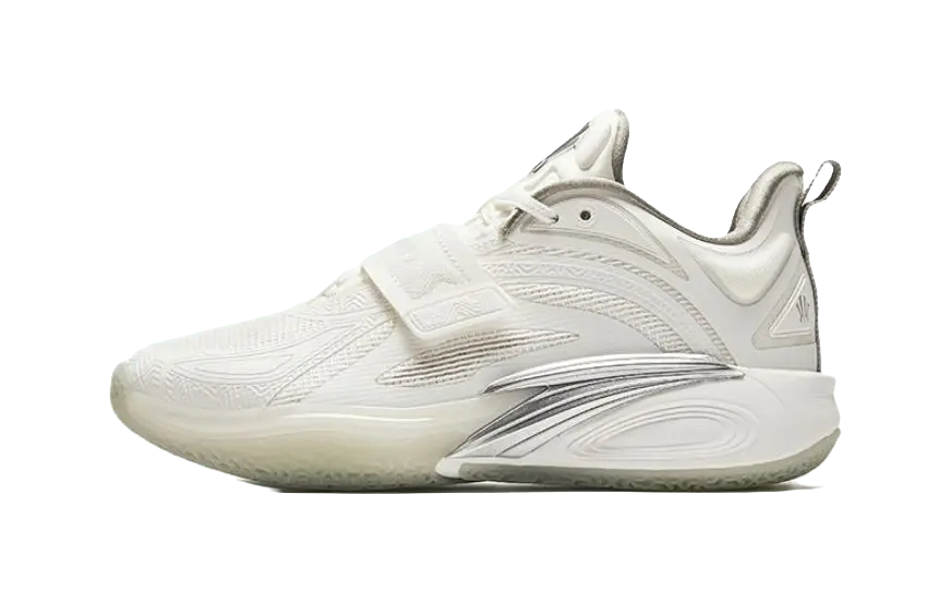 ANTA Kids' KAI 1 Kyrie Irving "White Ghost" - Children's Basketball Shoes White Silver Unisex  vjsneaker.com