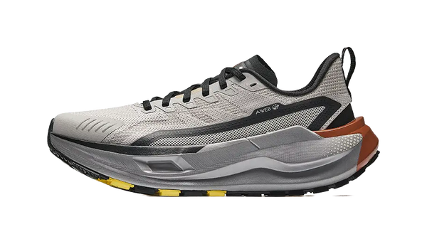 ANTA Men's Low-Top Outdoor Shoes - Cushioned Wear-Resistant & Rebound Gray Black 