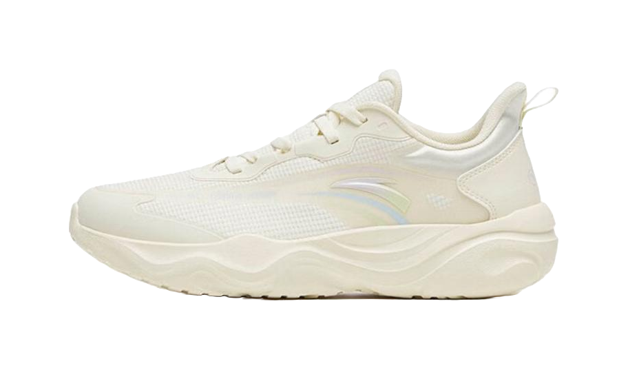 ANTA Milk Sugar Women's Low-Top Training Shoes - Soft Cushioning, Slip & Abrasion Resistant Ecru 