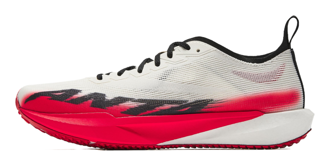ANTA Plastic Avant Garde SPEED Running Shoes Men's Low top Ivory White/Fiery Red/Basic Black 