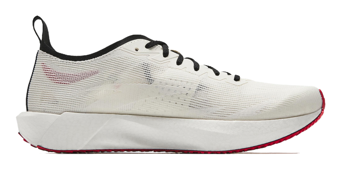 ANTA Plastic Avant Garde SPEED Running Shoes Men's Low top Ivory White/Fiery Red/Basic Black 