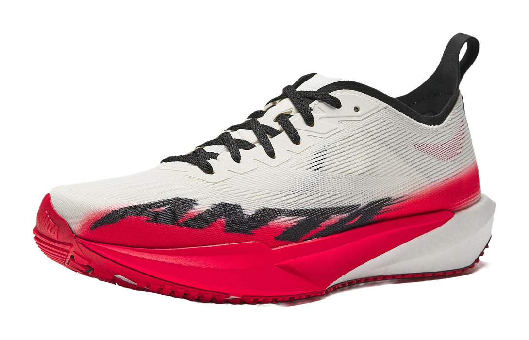 ANTA Plastic Avant Garde SPEED Running Shoes Men's Low top Ivory White/Fiery Red/Basic Black 