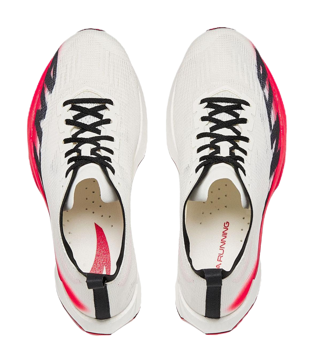 ANTA Plastic Avant Garde SPEED Running Shoes Men's Low top Ivory White/Fiery Red/Basic Black 