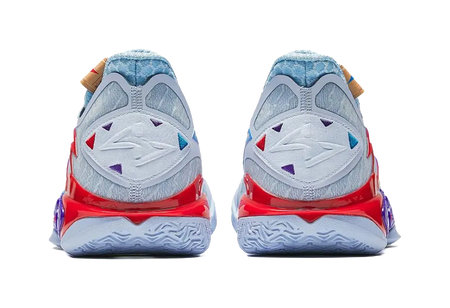 ANTA Shock Wave 5 Basketball Shoes Mens Low top Blue Purple  vjsneaker.com