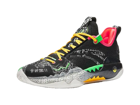 ANTA Shock Wave 5 Pro Kyrie Irving "Speed" - Black Green  vjsneaker.com