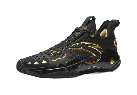 ANTA Shock Wave 5 Pro "Glory" - Basketball Shoes Men's Black Gold  VJSNEAKER