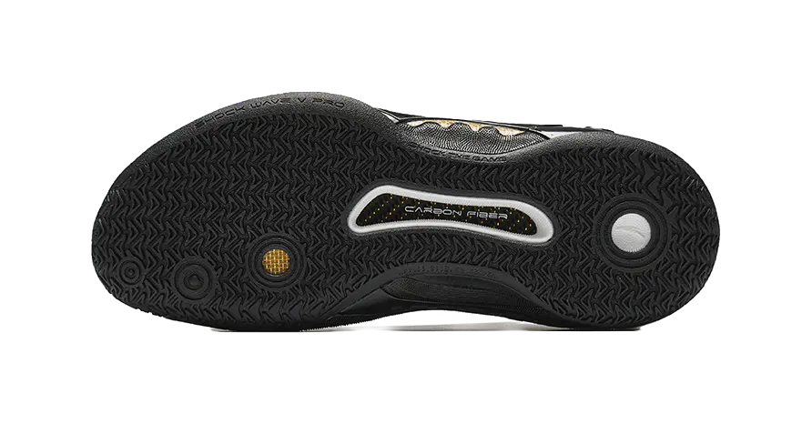 ANTA Shock Wave 5 Pro "Glory" - Basketball Shoes Men's Black Gold  VJSNEAKER