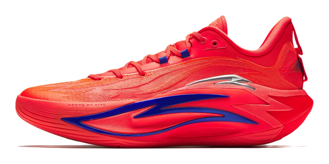 ANTA Shock Wave 7 Lava - Basketball Shoes for Men Red 