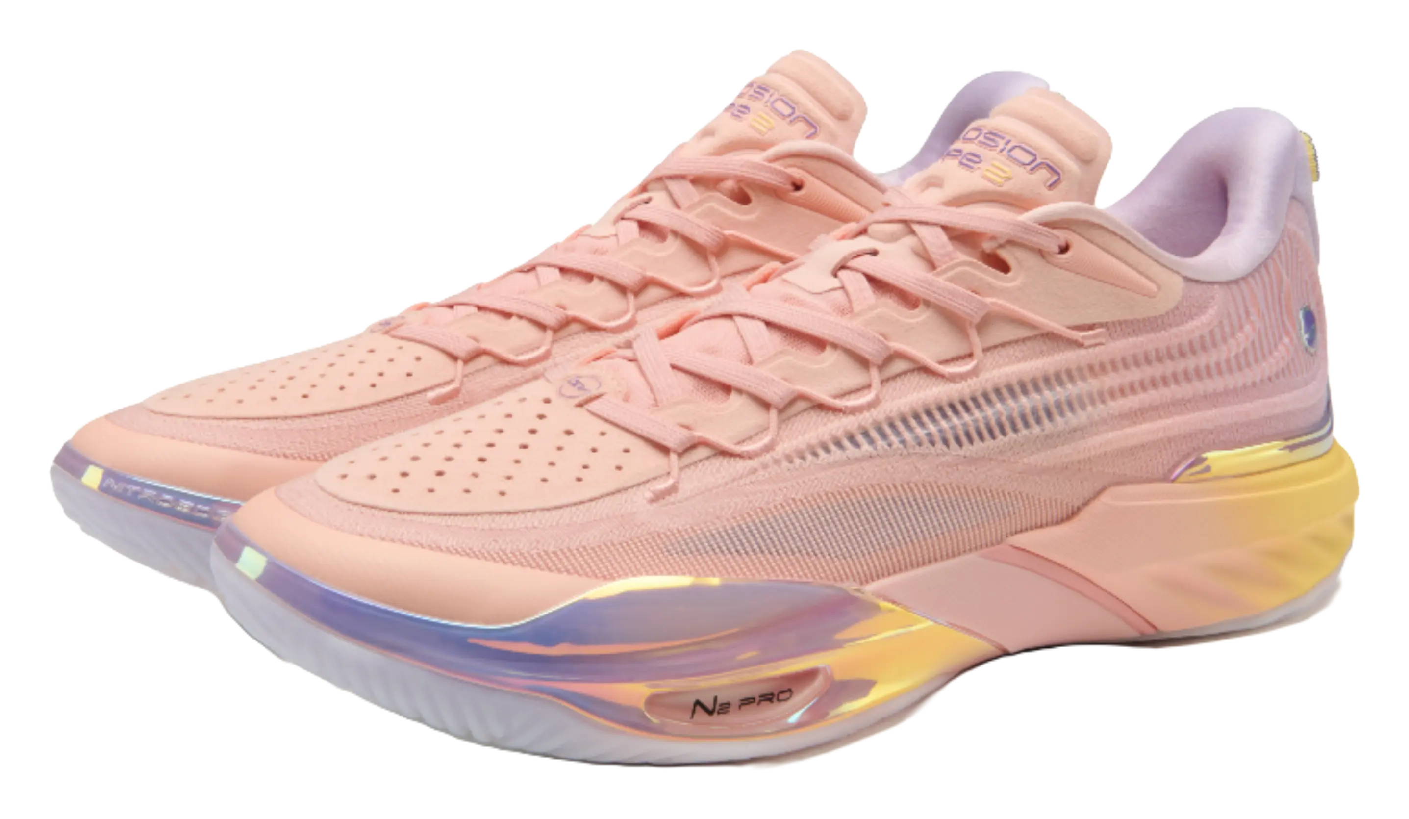 ANTA Sneakerverse SV Eclosion Type 2 - Basketball Shoes Pink Lavender Yellow  VJSNEAKER