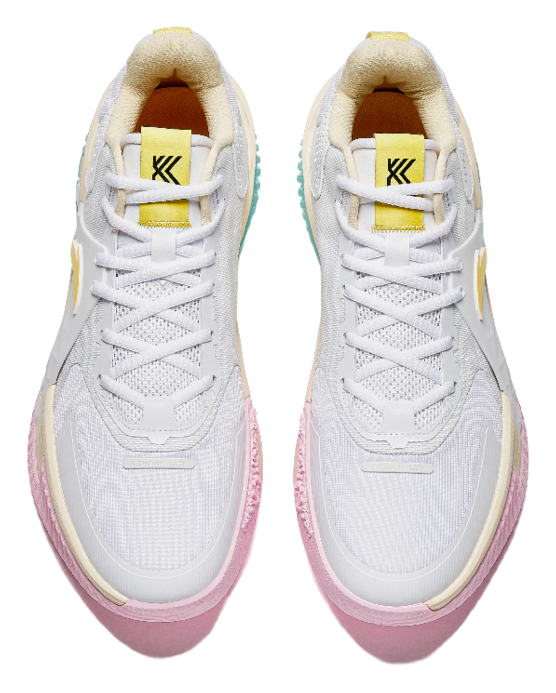 ANTA Space 5 Basketball Shoes Mens Low top Pure White/Light Sugar Yellow 