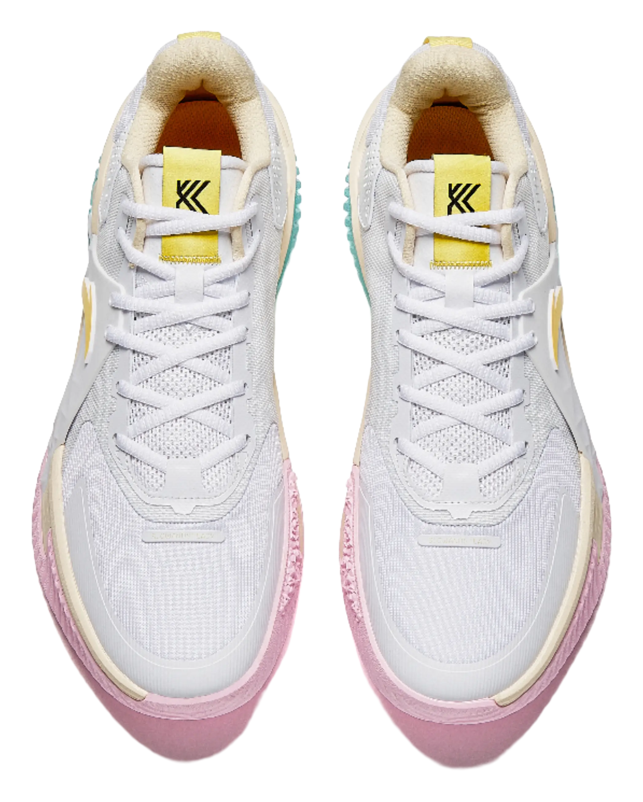 ANTA Space 5 Basketball Shoes Mens Low top Pure White/Light Sugar Yellow 