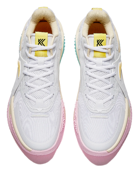 ANTA Space 5 Basketball Shoes Mens Low top Pure White/Light Sugar Yellow 