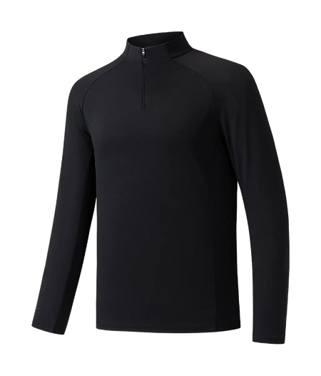 ANTA T Shirts Mens Basic Black 1 Half Turtleneck  vjsneaker.com