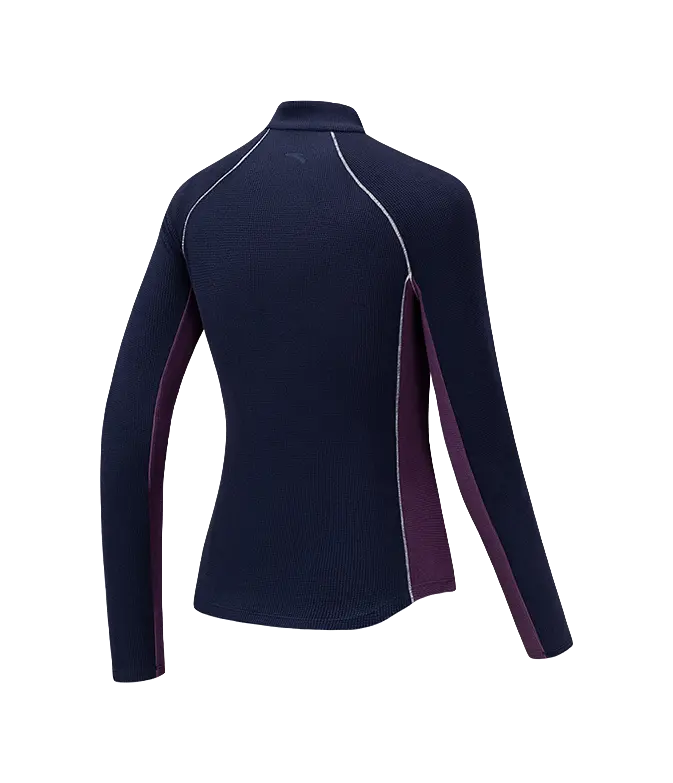 ANTA T Shirts Womens Maya Blue 3 Stand Collar  vjsneaker.com