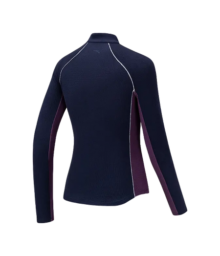 ANTA T Shirts Womens Maya Blue 3 Stand Collar  vjsneaker.com