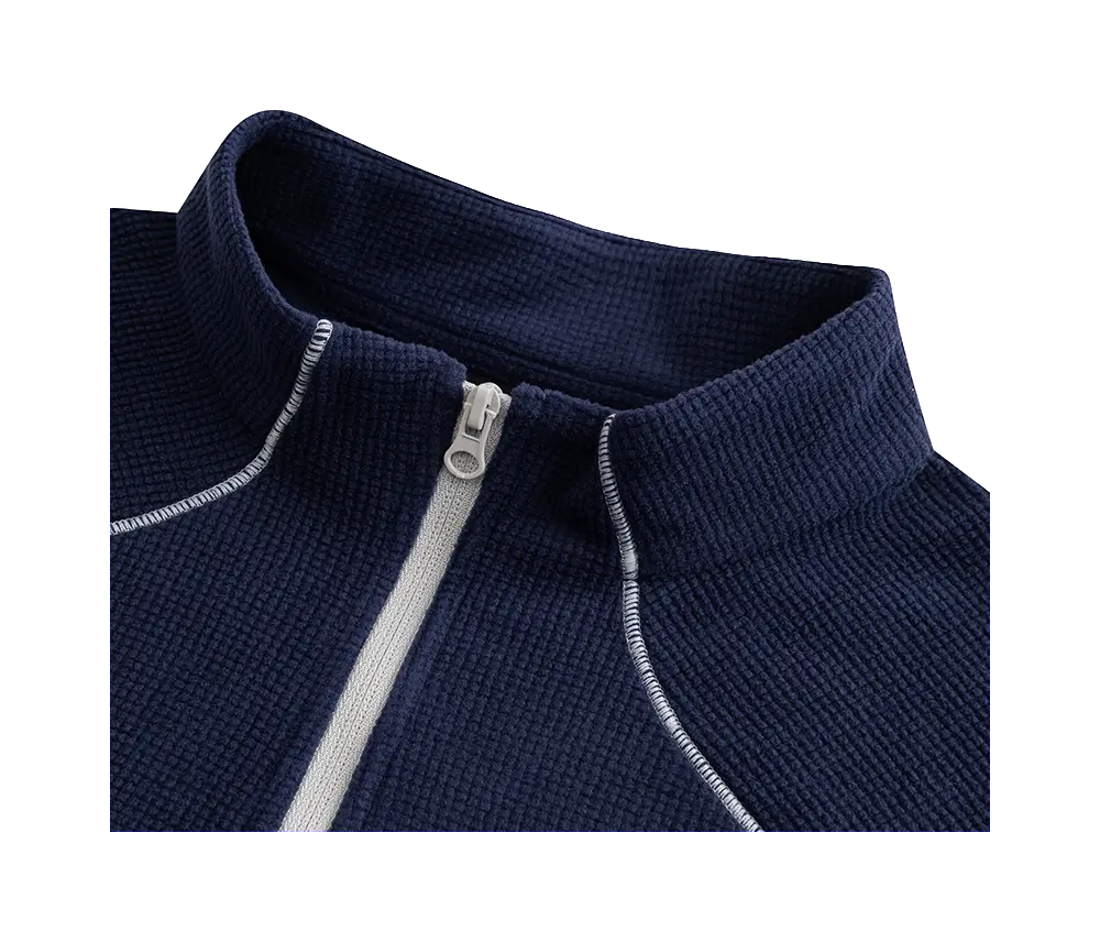 ANTA T Shirts Womens Maya Blue 3 Stand Collar  vjsneaker.com