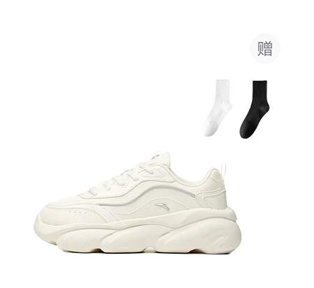 ANTA Women's Life Series 'Ivory Silver'  VJSNEAKER