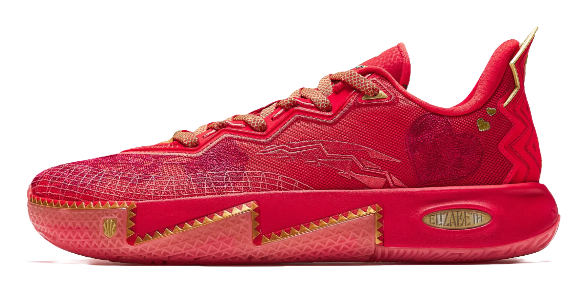 ANTA x Sneaker Room KAI 2 Kyrie Irving "Mother's Day" - Basketball Shoes Men's Red Gold  vjsneaker.com